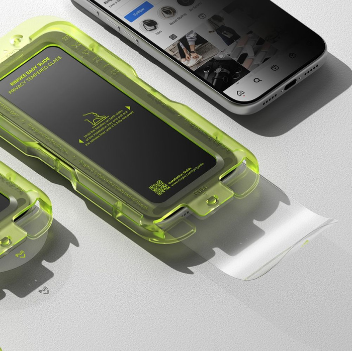 SZKŁO PRYWATYZUJĄCE RINGKE EASY SLIDE 2-PACK IPHONE 17 PRO PRIVACY