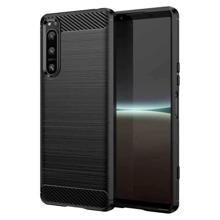 Thunder Case etui Sony Xperia 5 IV silikonowy pancerny pokrowiec czarne