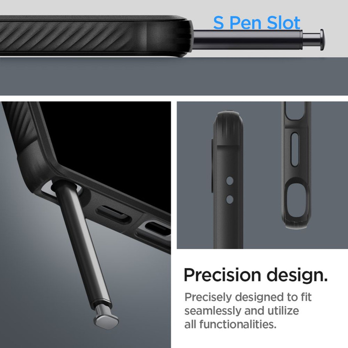 Etui Spigen Rugged Armor Samsung Galaxy S24 Ultra Matte Black Case