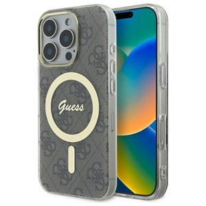 Guess GUHMP16XH4STW iPhone 16 Pro Max 6.9" brązowy/brown hardcase IML 4G MagSafe