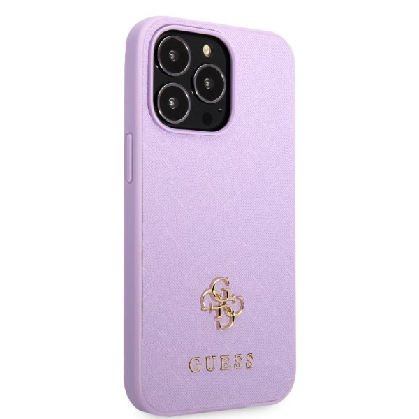 Etui Guess Guhcp13xps4mu iPhone 13 Pro Max 6,7" Purpurowy/purple Hardcase Saffiano 4g Small Metal Logo Case