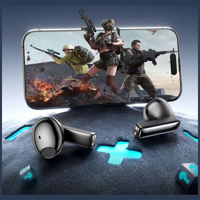 Słuchawki bezprzewodowe AWEI TP100 ENC   Bluetooth 5.4 TWS + stacja dokująca czarny