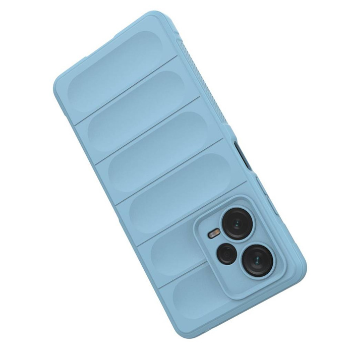 Etui Magic Shield Case etui do Xiaomi Redmi Note 12 Pro+ elastyczny pancerny pokrowiec jasnoniebieskie Case