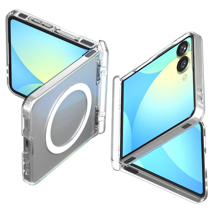 ETUI SPIGEN SAMSUNG GALAXY Z FLIP 7 ULTRA HYBRID PRO MAG MAGSAFE PRZEZROCZYSTE BIAŁE