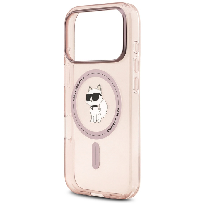 Etui Karl Lagerfeld IML Choupette        MagSafe do iPhone 17 Pro różowy
