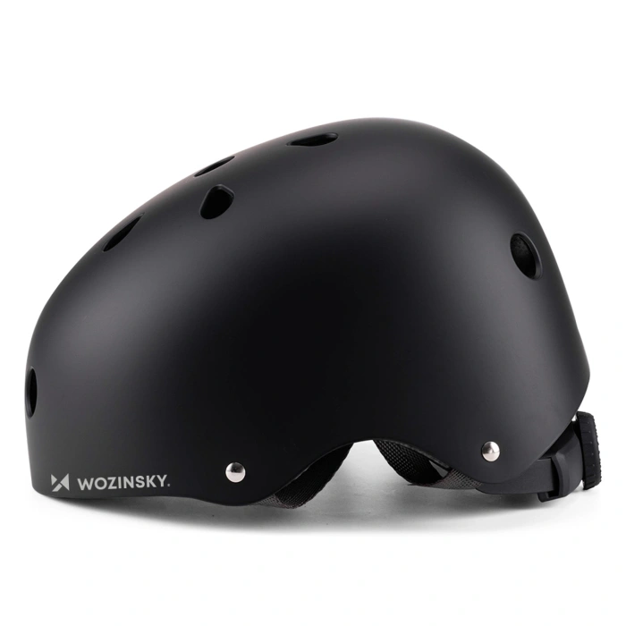 Kask rowerowy BMX/hulajnoga Wozinsky lekki M - czarny