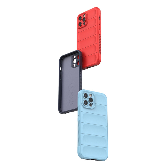 Magic Shield Case etui do iPhone 12 Pro Max elastyczny pancerny pokrowiec ciemnoniebieski