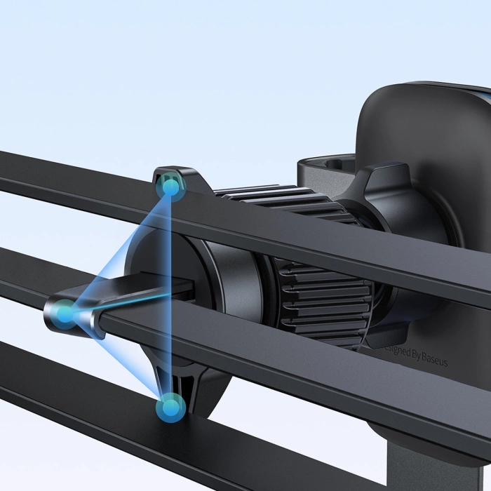 Baseus uchwyt samochodowy Metal Age 3 Gravity Car Mount (Air Vent Version) Cluster czarny