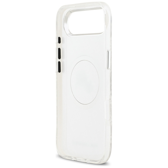 Etui Karl Lagerfeld IML Glitter Karl &   Choupette Heads Logo MagSafe do iPhone Air szary