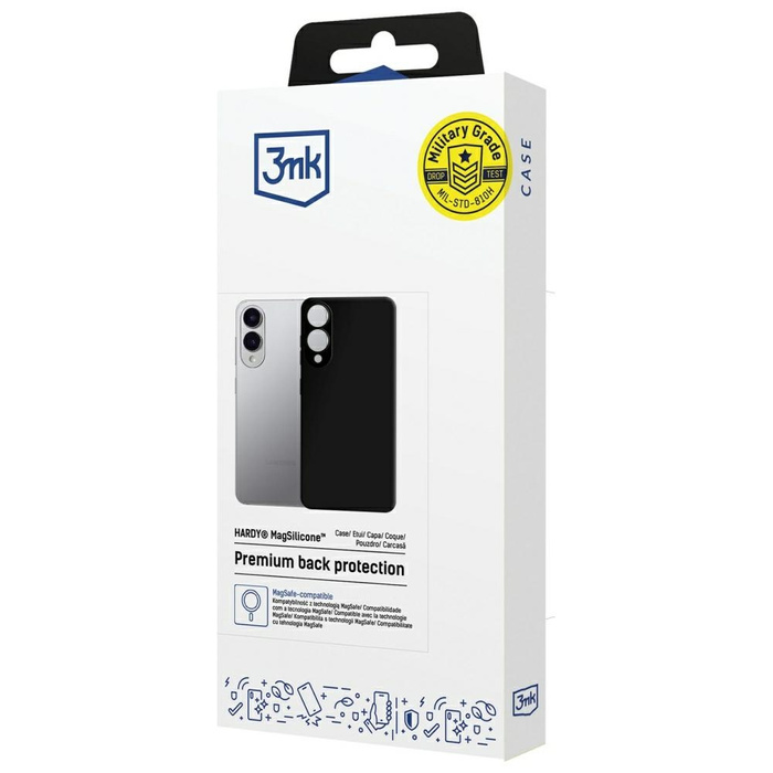 Etui 3MK Hardy MagSilicone do Samsung    Galaxy S25 Edge czarny