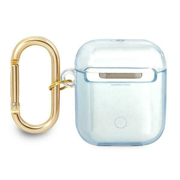 Etui GUESS Apple AirPods Cover Strap Collection Niebieski Case