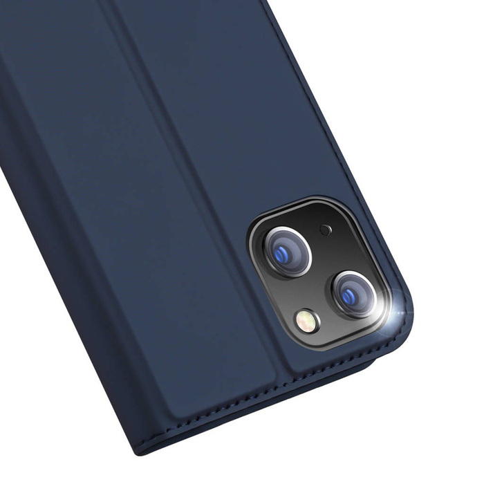 Etui do iPhone 15 Plus pokrowiec z klapką i portfelem Dux Ducis Skin Pro - niebieskie Case