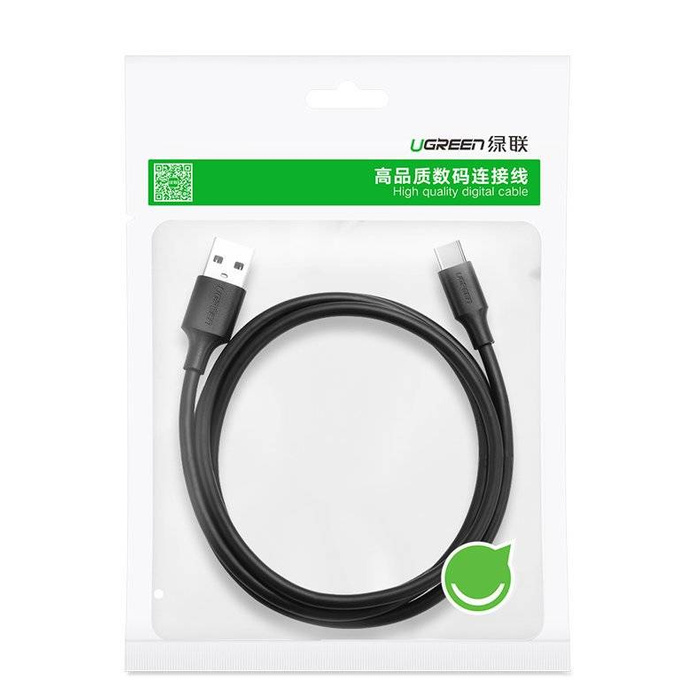 Ugreen kabel przewód USB - USB Typ C 480 Mbps 3 A 1,5 m czarny (US287 60117)