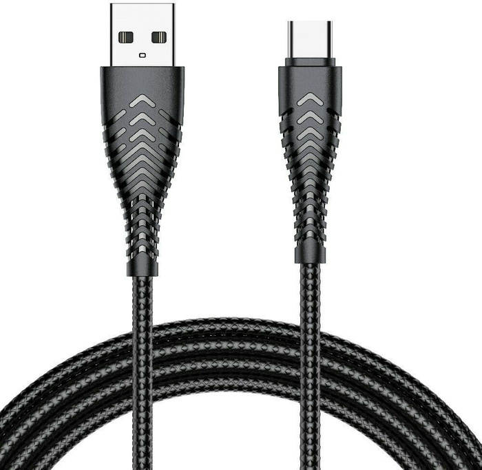 Kabel USB A do Typ C VEGER 2,4A V104 1,2 m czarny