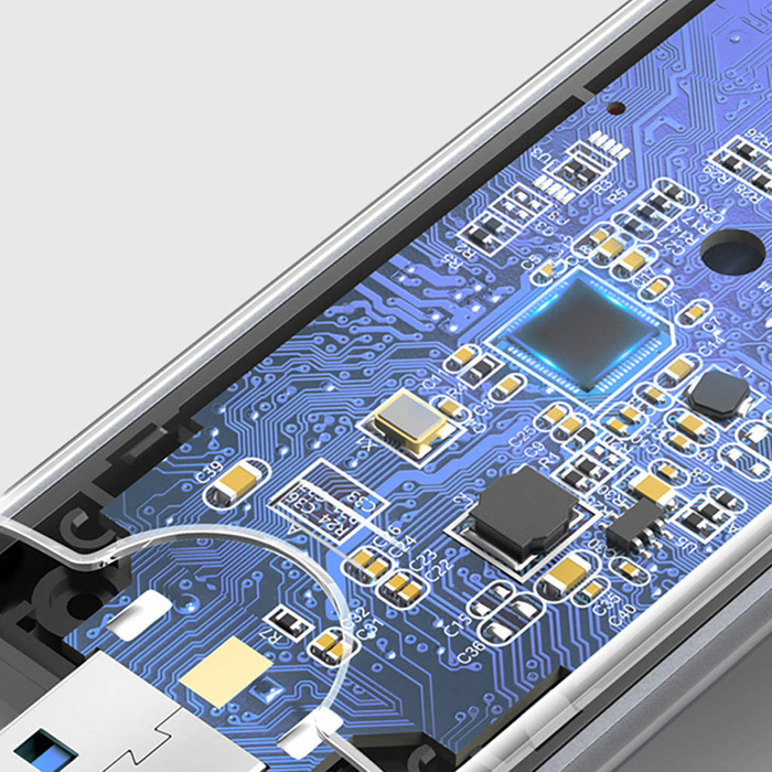 Ugreen kieszeń obudowa dysku M.2 M-Key (USB-C / USB-A 10Gb/s) szary (CM353)