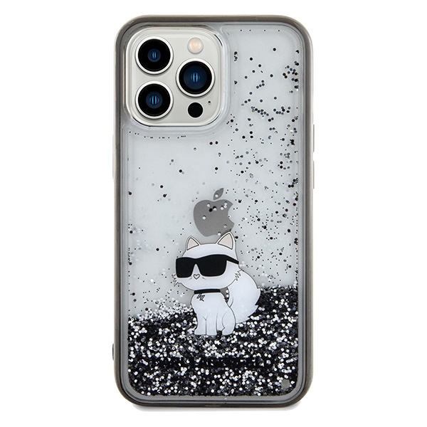 Etui Karl Lagerfeld KLHCP13XLKCNSK iPhone 13 Pro Max 6.7" transparent hardcase Liquid Glitter Choupette Case