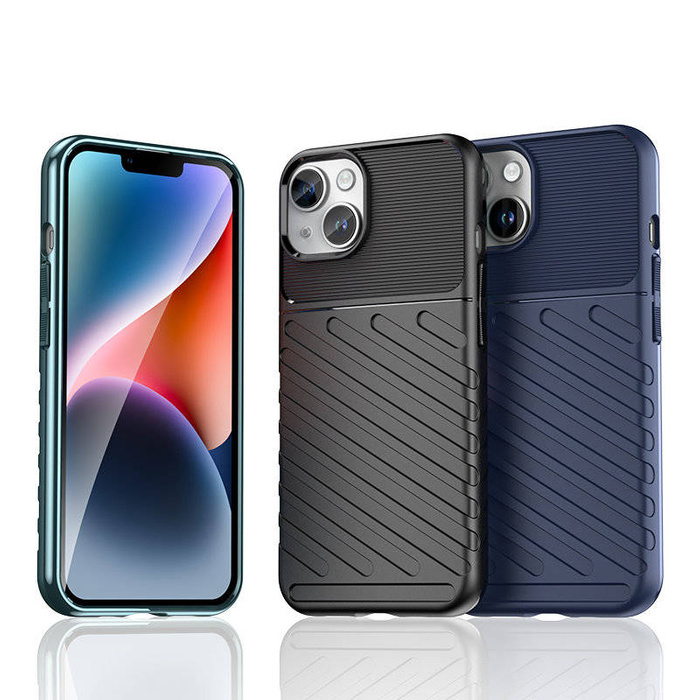 Etui Pancerne etui iPhone 15 Plus Thunder Case - niebieskie Case