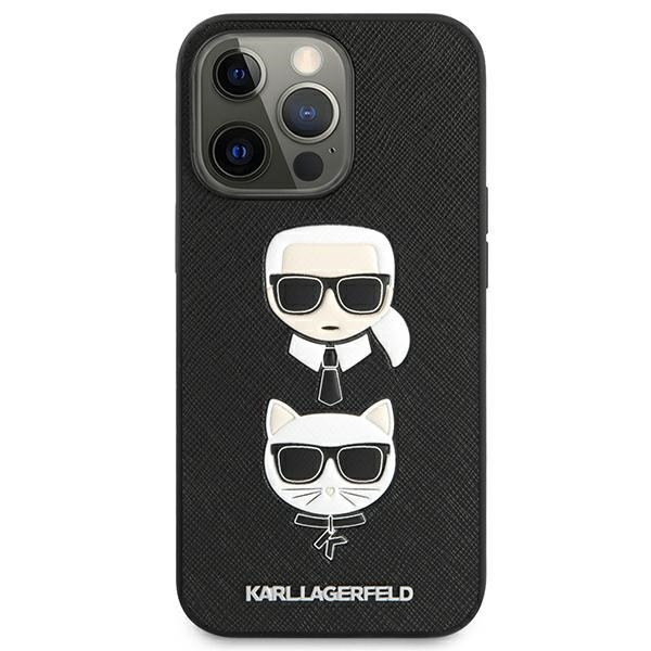 Etui KARL LAGERFELD Apple iPhone 13 Pro Book Saffiano Karl & Choupette Czarny Case