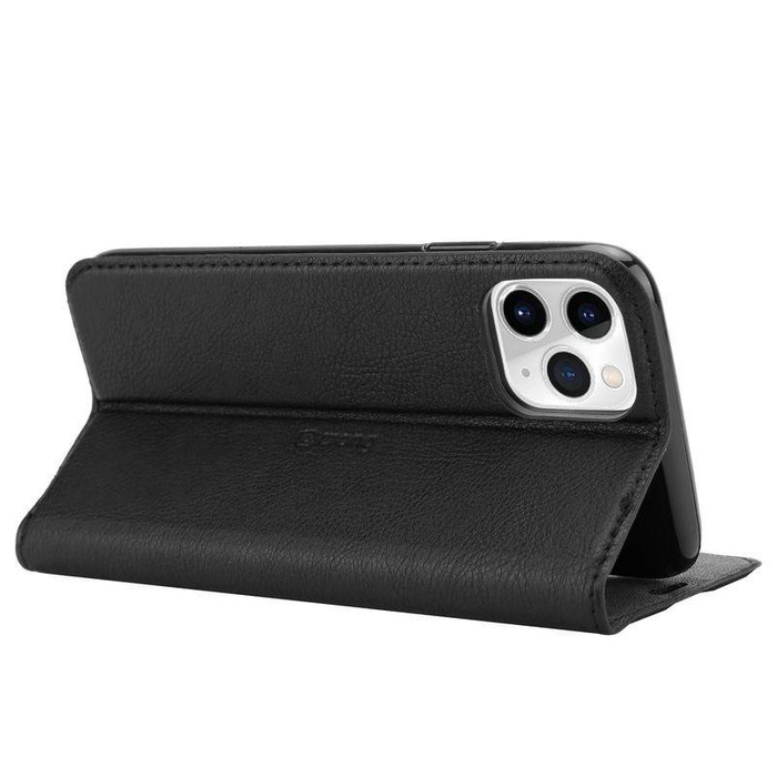 Etui Crong Folio Case iPhone 11 Pro z klapką na magnes czarny