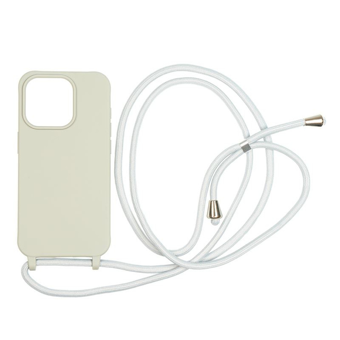 Mobile Origin Lanyard Case, light grey - iPhone 15 Pro