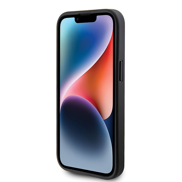 Etui Guess GUHCP15SPS4DGPK iPhone 15 6.1" czarny/black hardcase Strass Metal Logo Case