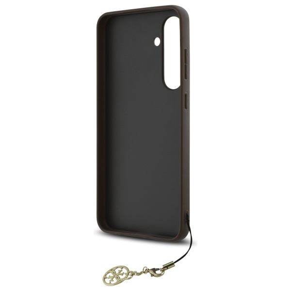 Etui Guess Samsung S24 FE brazowy/brown hardcase 4G Charms Collection