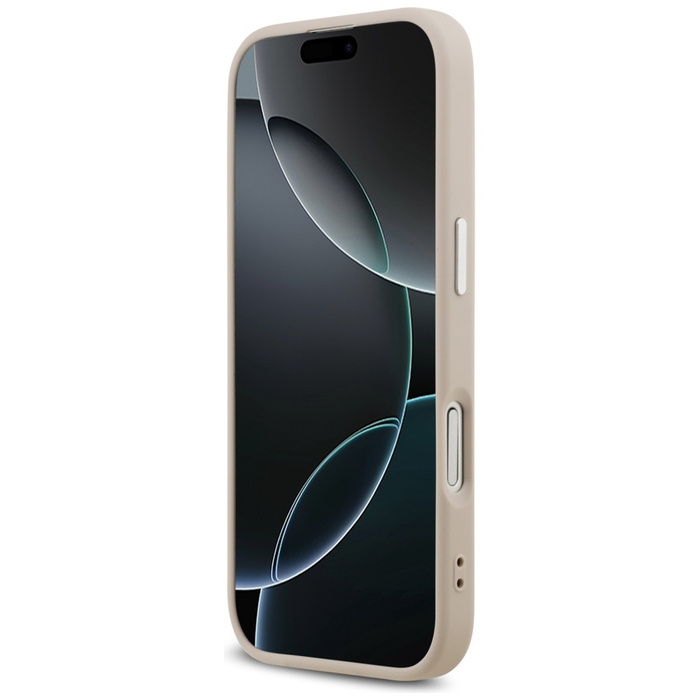 Etui Guess Triangle Logo MagSafe do      iPhone 17 różowy