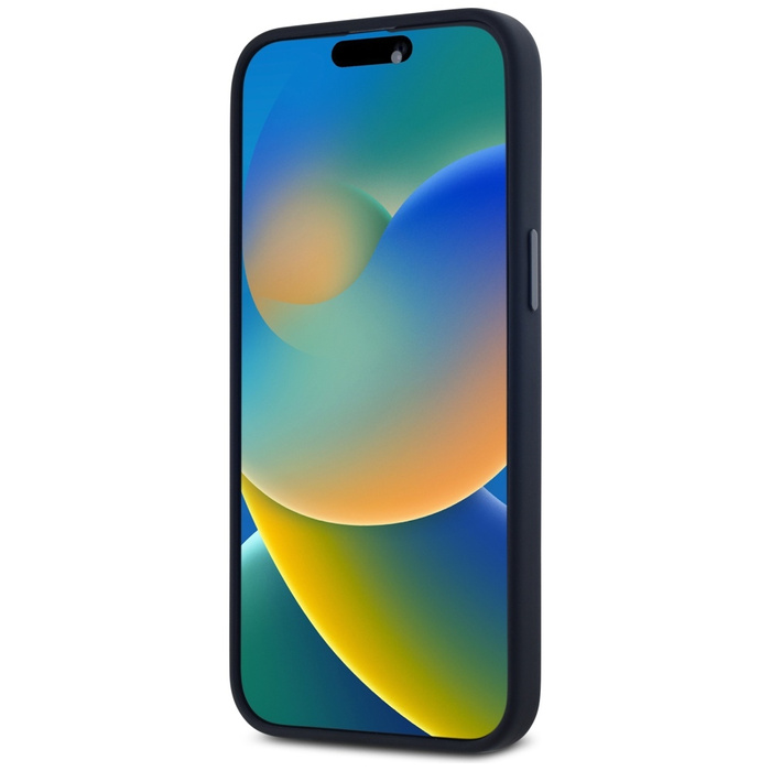 Etui Karl Lagerfeld Silicone Shadow       Metal Initial MagSafe do iPhone 15 Pro czarny