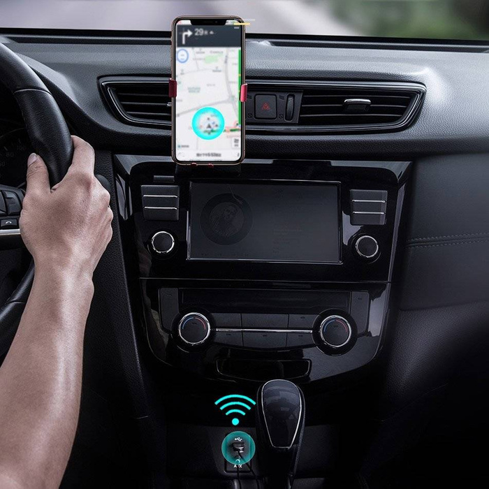 [PO ZWROCIE] Baseus BA01 odbiornik dźwięku Bluetooth 5.0 kabel USB adapter audio AUX jack czarny (CABA01-01)