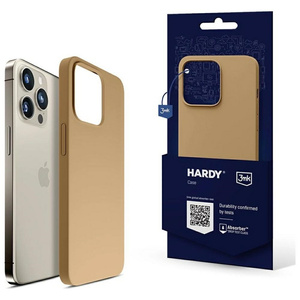 Etui 3MK Hardy Case iPhone 15 Pro 6.1" ciemnozłoty/dark gold MagSafe Case