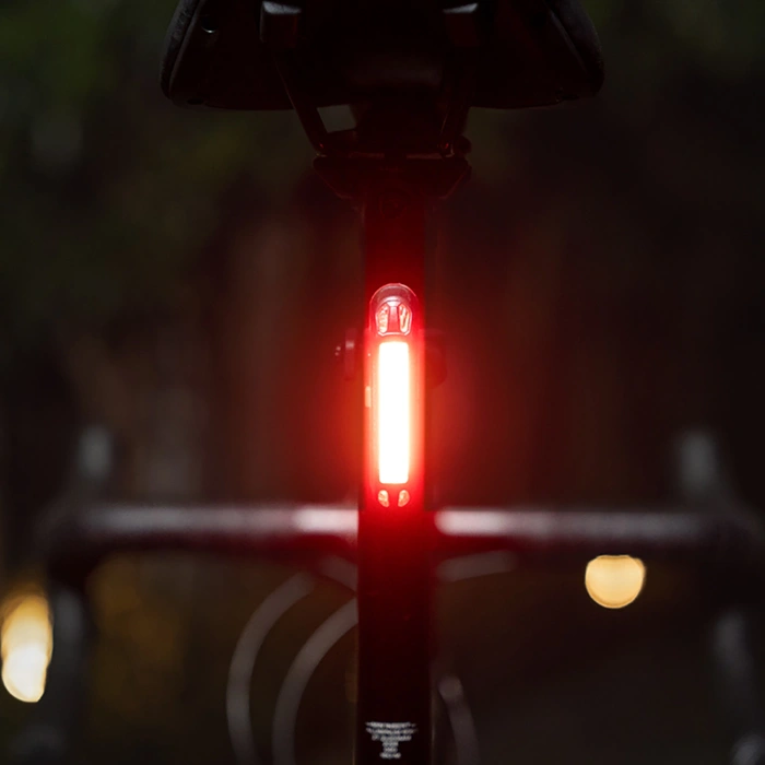 Zestaw lampek rowerowych Wozinsky WSBLB2 przednia (400 lm) USB-C i tylna USB micro - czarny