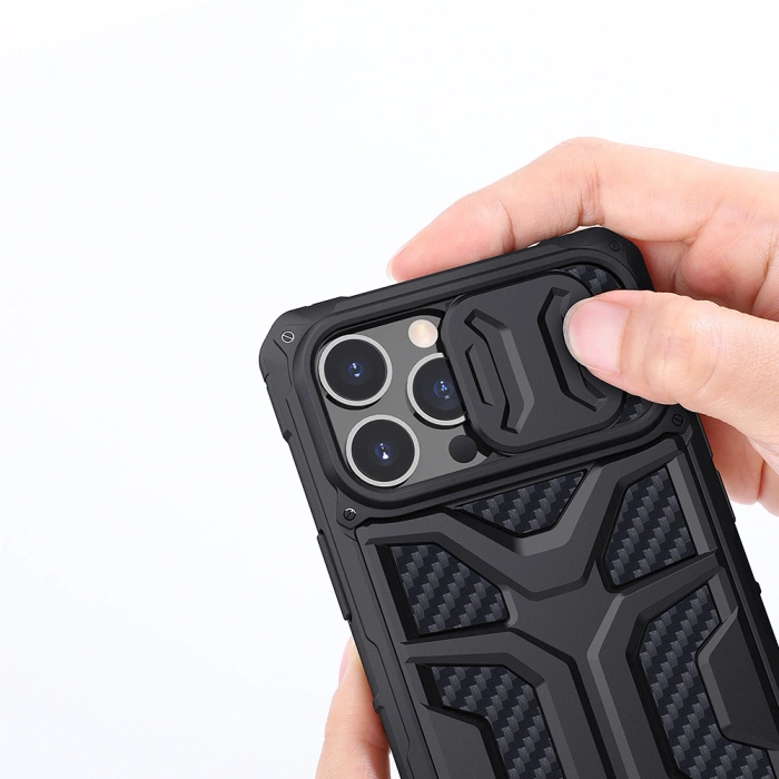 Etui Nillkin Adventurer Case etui do iPhone 13 Pro Max pancerny pokrowiec z osłoną na aparat niebieski