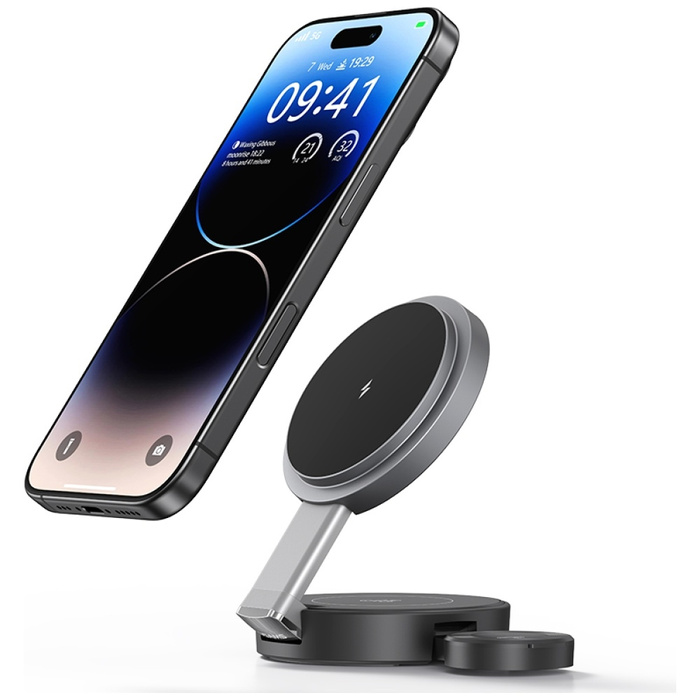 USAMS Składana ład. indukcyjna 3w1 15W    do telefonu/Apple Watch/słuchawek CD234WXC01 (US-CD234)