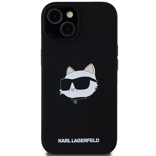 Etui Karl Lagerfeld KLHMP15MSCHPPLK iPhone 15 Plus / 14 Plus 6.7" czarny/black hardcase Silicone Choupette Head MagSafe