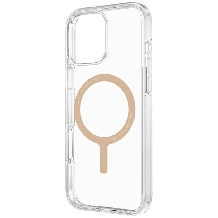Etui UNIQ Clario do iPhone 16 Pro        Magclick Charging przezroczysty/złoty