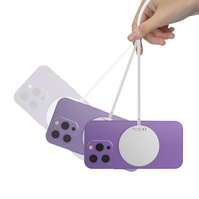 ŁADOWARKA TECH-PROTECT QI15W-A25 MAGNETIC MAGSAFE WIRELESS CHARGER WHITE