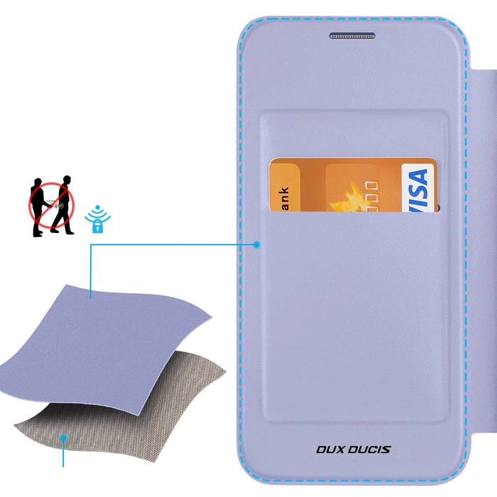 Etui Dux Ducis Skin X Pro z magnetycznym ringiem / podstawką do Samsung S24 Plus - fioletowe