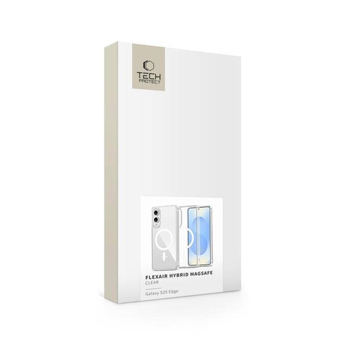 Etui TECH-PROTECT FLEXAIR HYBRID MAGSAFE GALAXY S25 EDGE CLEAR