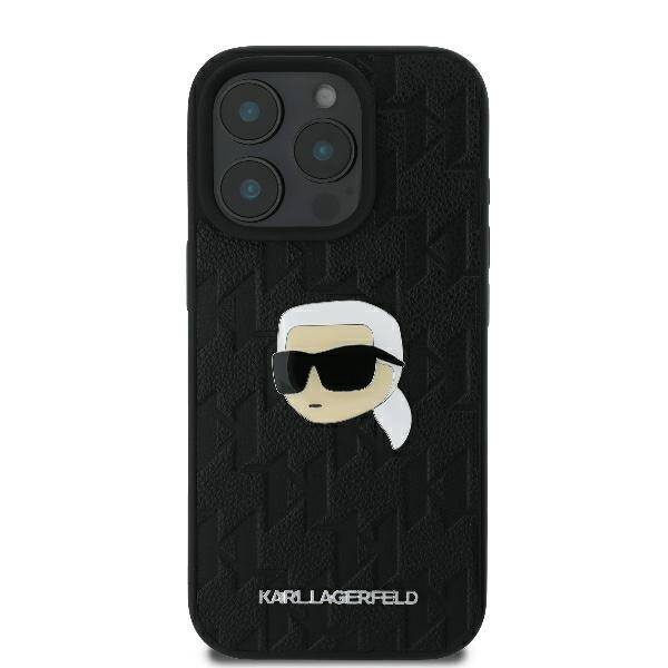 Etui Karl Lagerfeld iPhone 16 Pro Max 6.9" czarny/black hardcase Monogram Karl Head Pin