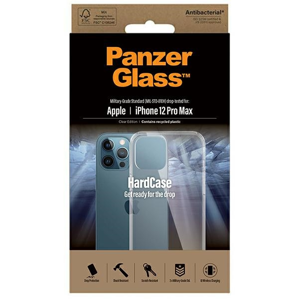 Etui PanzerGlass ClearCase iPhone 12 Pro Max Antibacterial Military grade clear 0425 Case