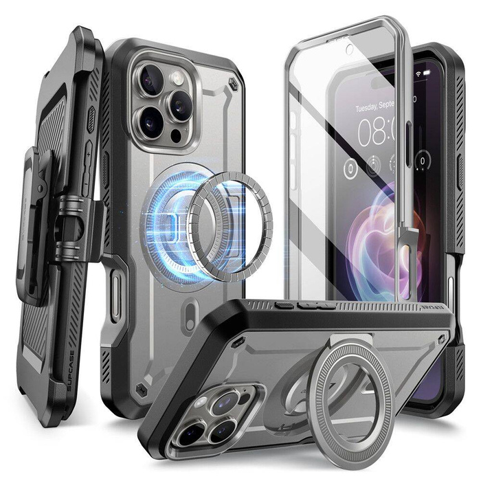ETUI SUPCASE UB PRO MAG MAGSAFE IPHONE 16 PRO MAX GREY
