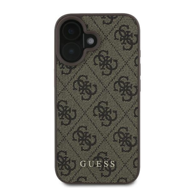 Etui Guess iPhone 16 Plus brązowy/brown HC PU 4G Classic