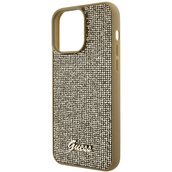 Etui Guess GUHCP15XPMSDGSD iPhone 15 Pro Max 6.7" złoty/gold hardcase Disco Metal Script Case