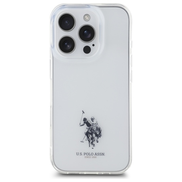 US Polo USHCP15XUSMT iPhone 15 Pro Max    6.7" przezroczysty/transparent IML Printed Double Horse Logo