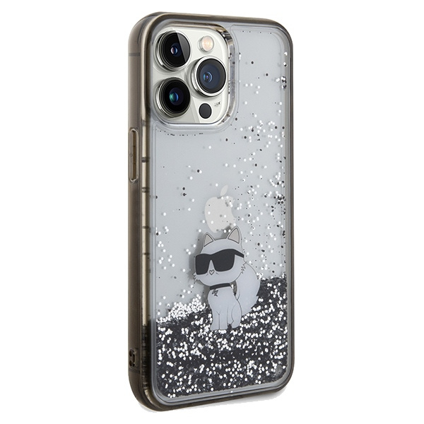 Etui Karl Lagerfeld KLHCP13XLKCNSK iPhone 13 Pro Max 6.7" transparent hardcase Liquid Glitter Choupette Case