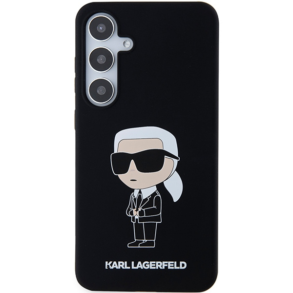 Etui Karl Lagerfeld KLHCS24SSNIKBCK S24 S921 hardcase czarny/black Silicone Ikonik Case