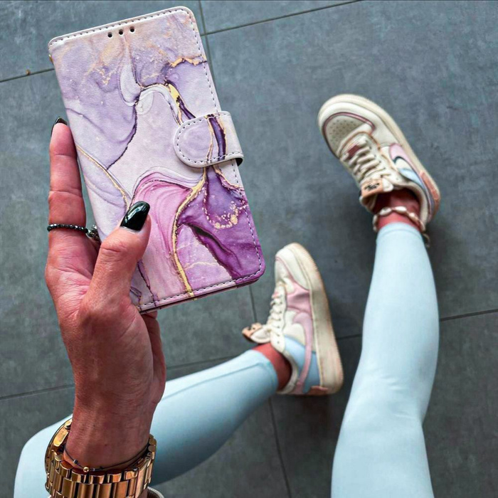 Etui Tech-protect Wallet Galaxy A55 5g Marble Case