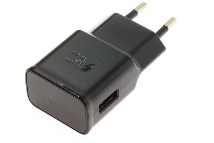 Oryginalna ŁADOWARKA SAMSUNG Fast Charging EP-TA200 + Kabel USB-C Galaxy S8 S9 S10 Note 8 9 Czarna