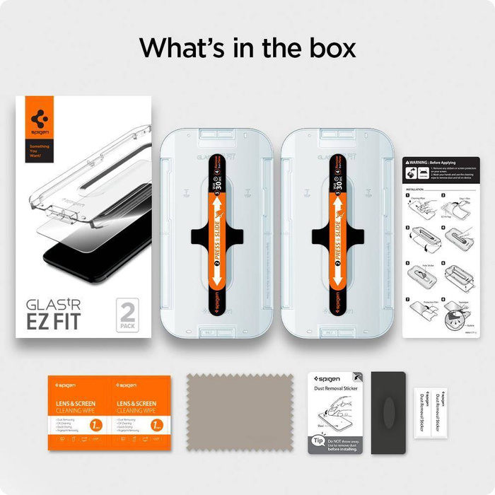 Szkło Hartowane SPIGEN iPhone 12 Mini Glas.Tr ”Ez Fit” 2-pack