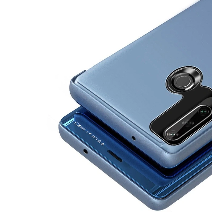 Clear View Case futerał etui z klapką Huawei Y6p czarny